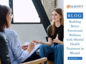 Therapy session for Mental Health Treatment in Bhopal by Dr. Manish Borasi at Serenity Neuropsychiatry Clinic focused on emotional wellness and counselings support.